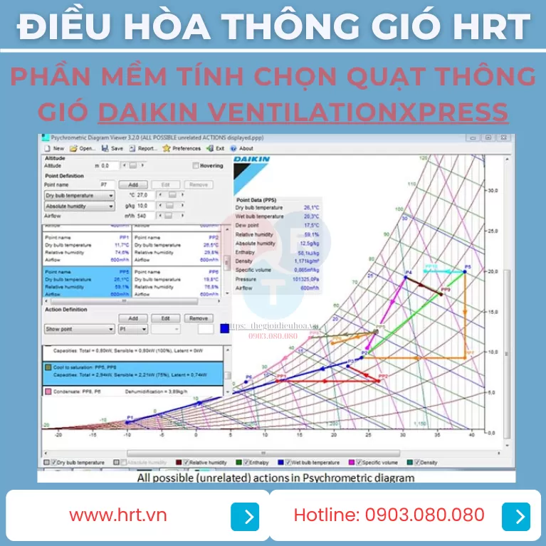 Phần Mềm Tính Chọn Quạt Thông Gió Daikin VentilationXpress