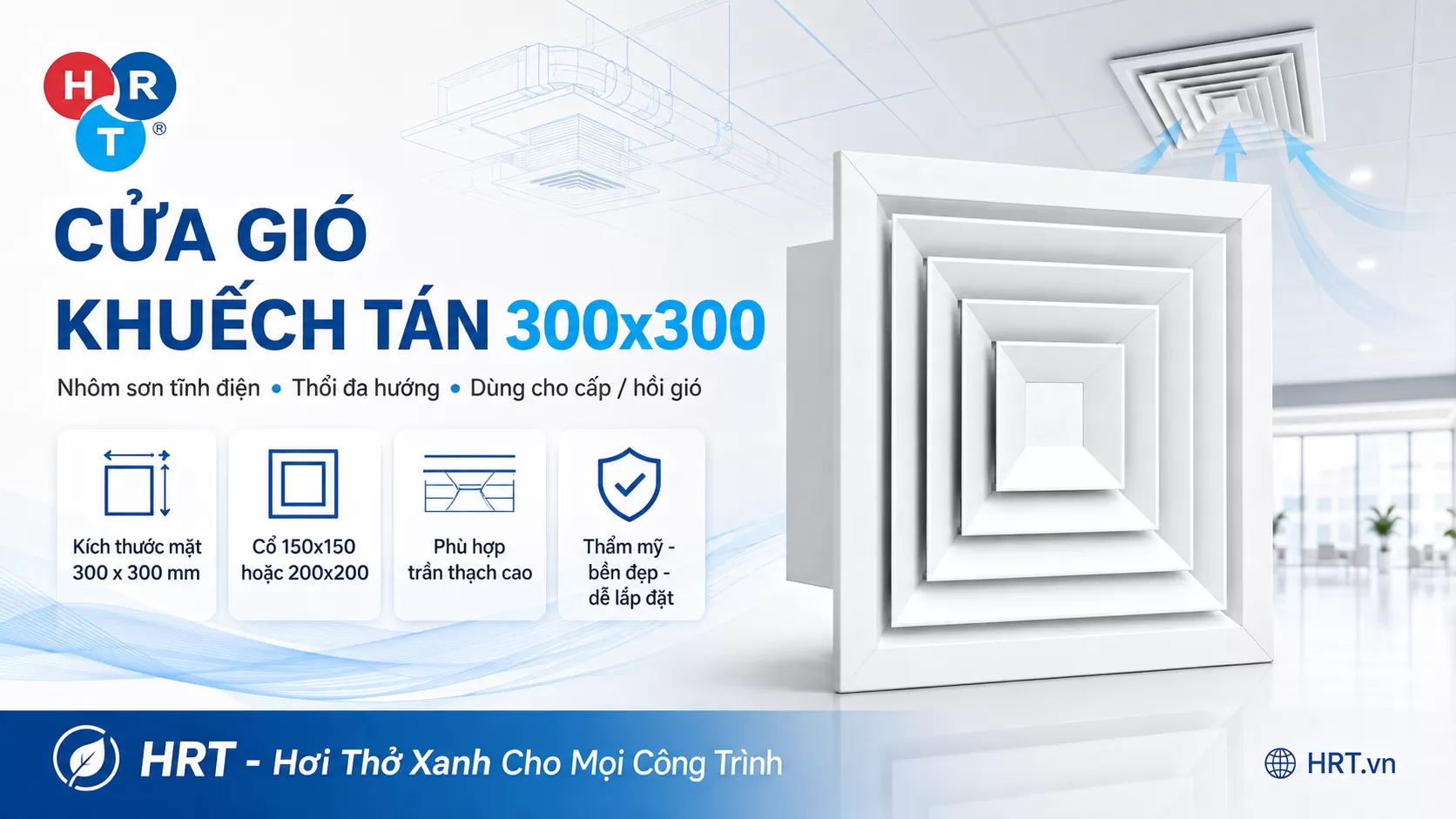 Cửa gió khuếch tán 300x300