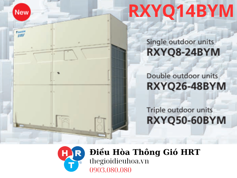 RXYQ14BYM là một Dàn Nóng Đơn Daikin VRV H 14HP