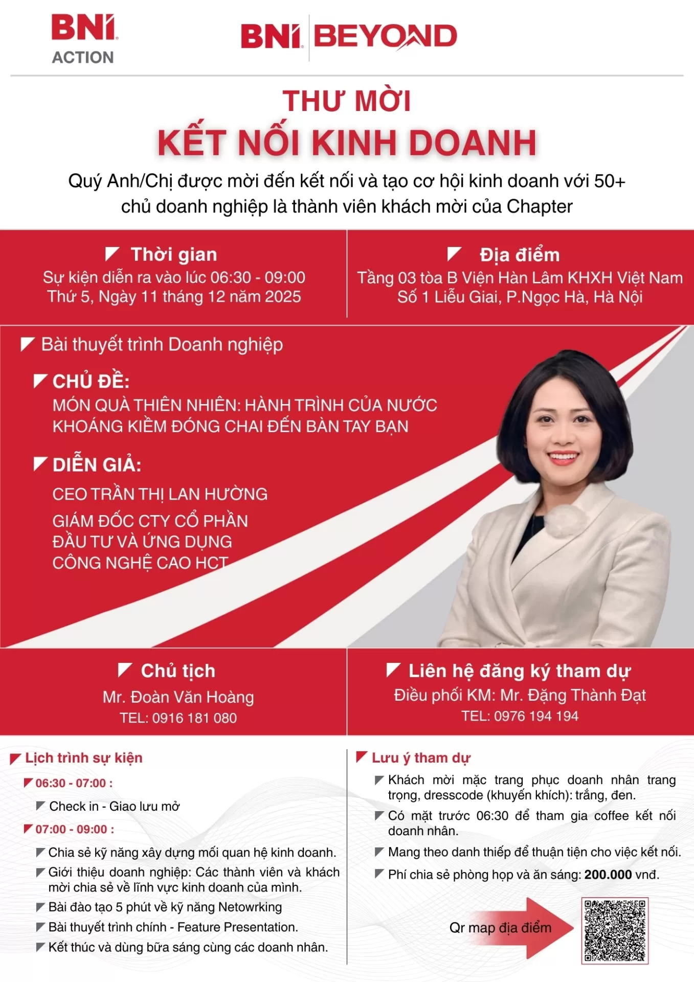 Thư Mời Kết Nối Kinh Doanh BNI Action 11.12.2025