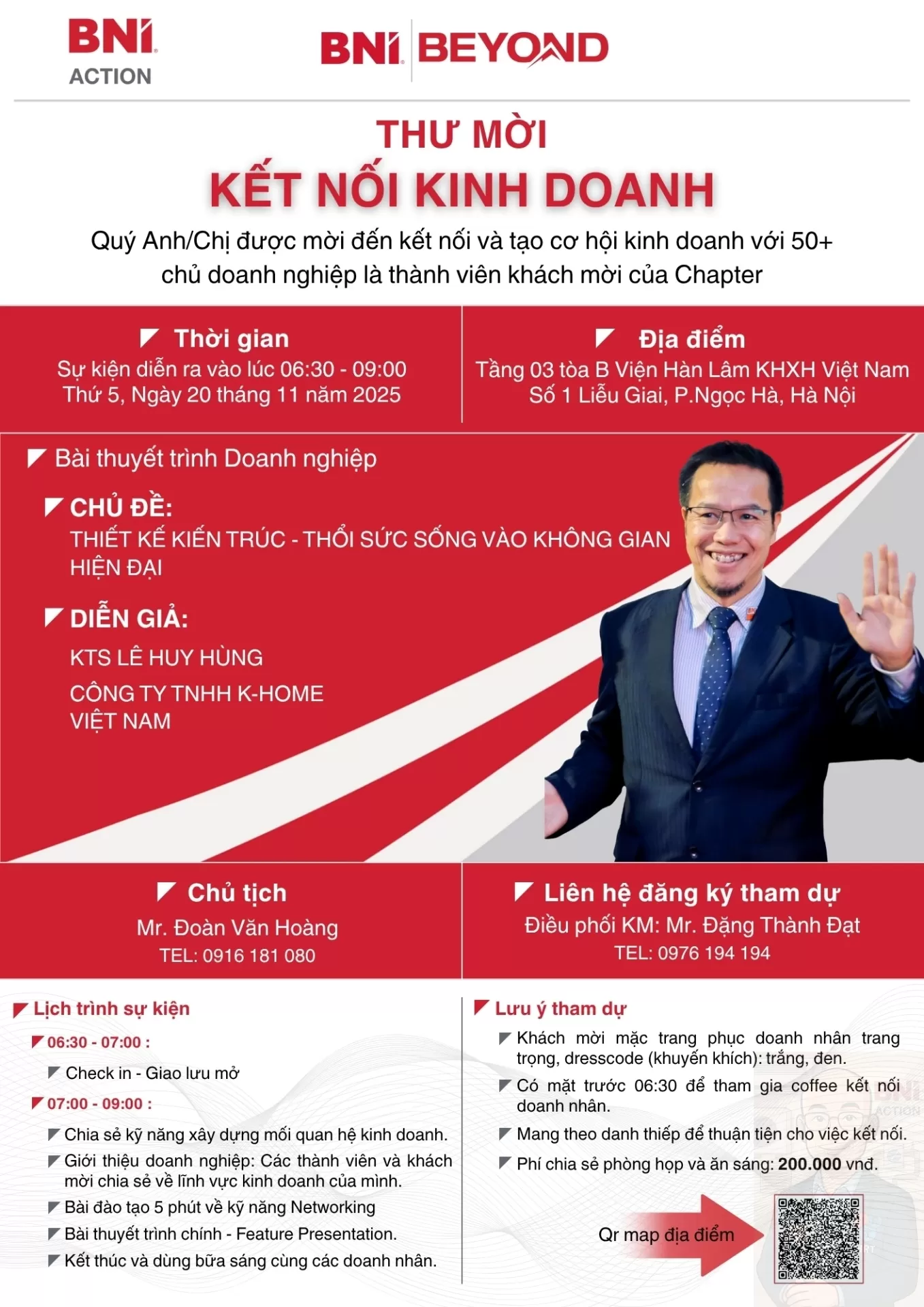 THƯ MỜI KẾT NỐI KINH DOANH – BNI ACTION 20.11.2025