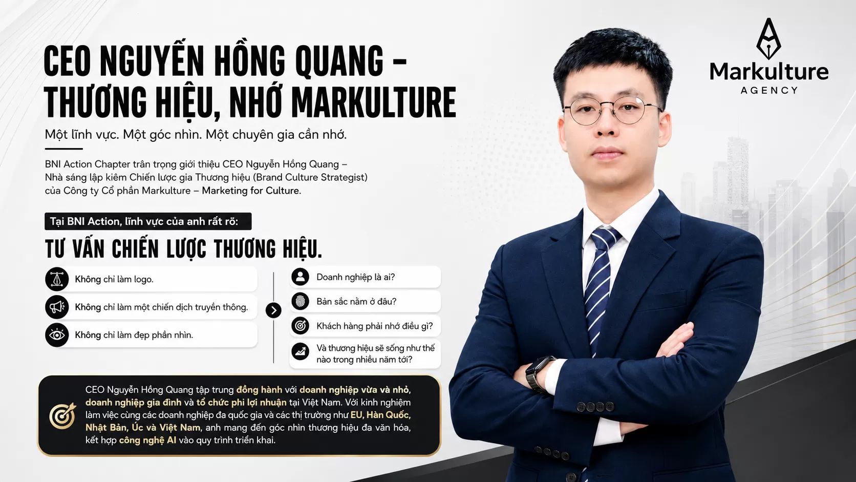 CEO Nguyễn Hồng Quang – Nhà sáng lập Markulture
