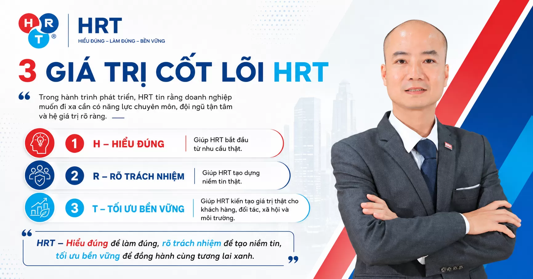3 Giá Trị Cốt Lõi HRT: Hiểu Đúng – Rõ Trách Nhiệm – Tối Ưu Bền Vững