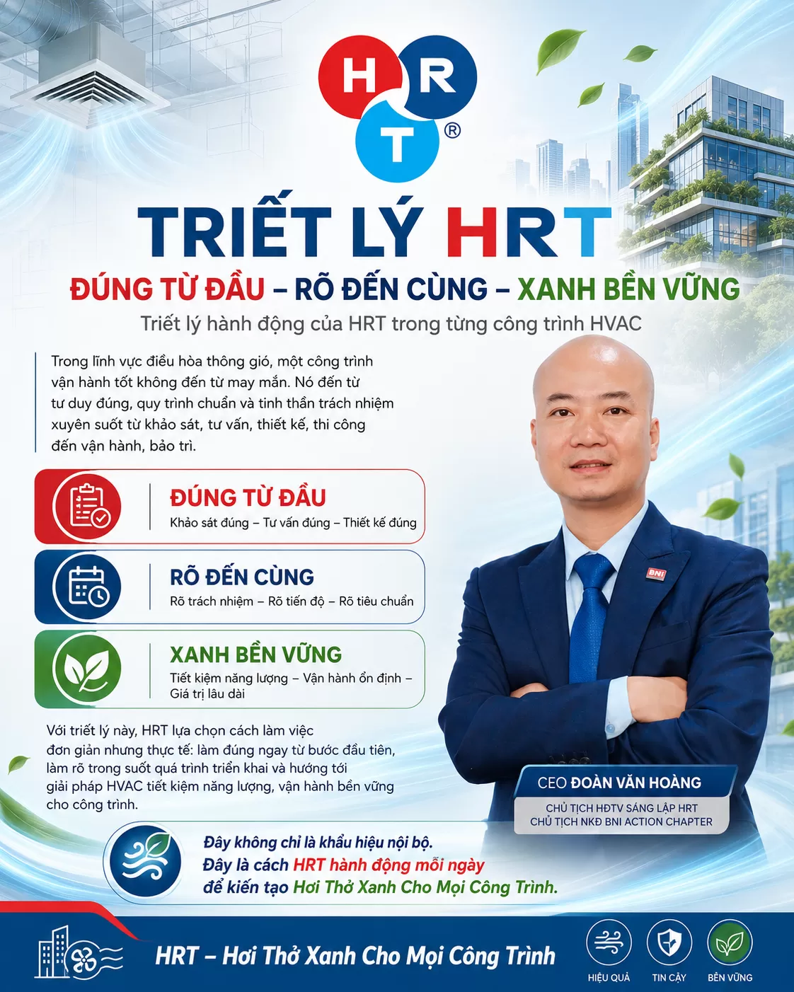 Triết Lý HRT: Đúng Từ Đầu – Rõ Đến Cùng – Xanh Bền Vững