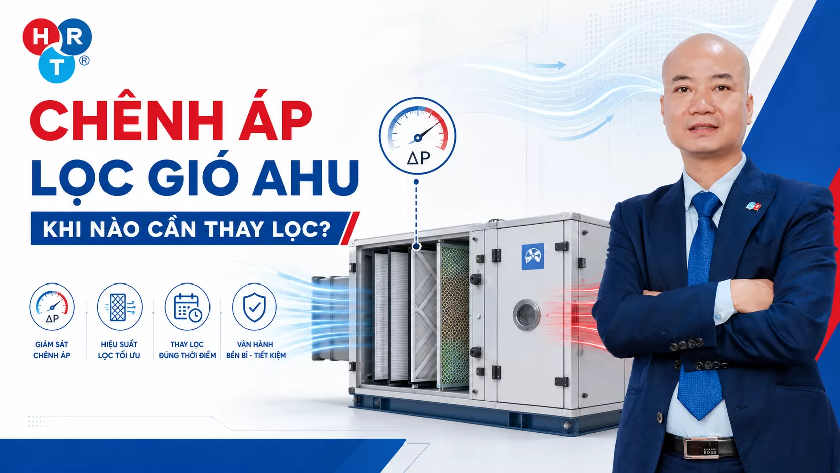 Chênh Áp Lọc Gió AHU Là Gì? Bao Nhiêu Pa Thì Cần Thay Lọc?