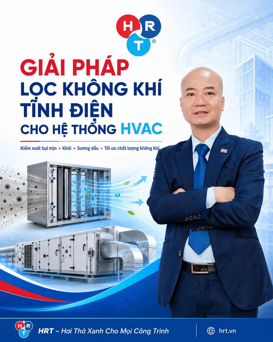 Giải Pháp Lọc Không Khí Tĩnh Điện Cho Hệ Thống HVAC