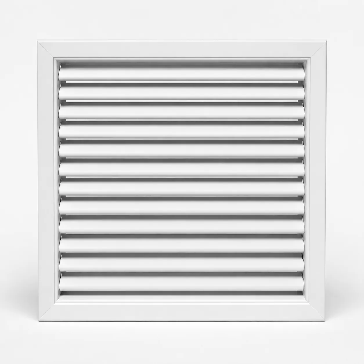 Cửa Gió Nan Bầu Dục 600x600 – Nhôm Sơn Tĩnh Điện, Nan Xoay
