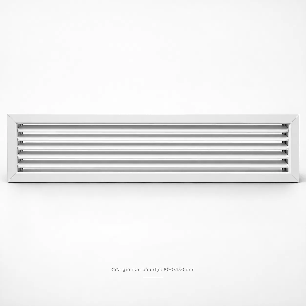 Cửa gió nan bầu dục kích thước 800x200mm
